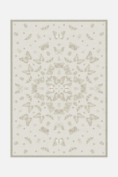 Vlinder Beige Vloerkleed - Teppana