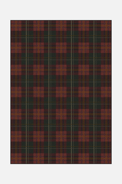 Tartan Rood Vloerkleed - Teppana